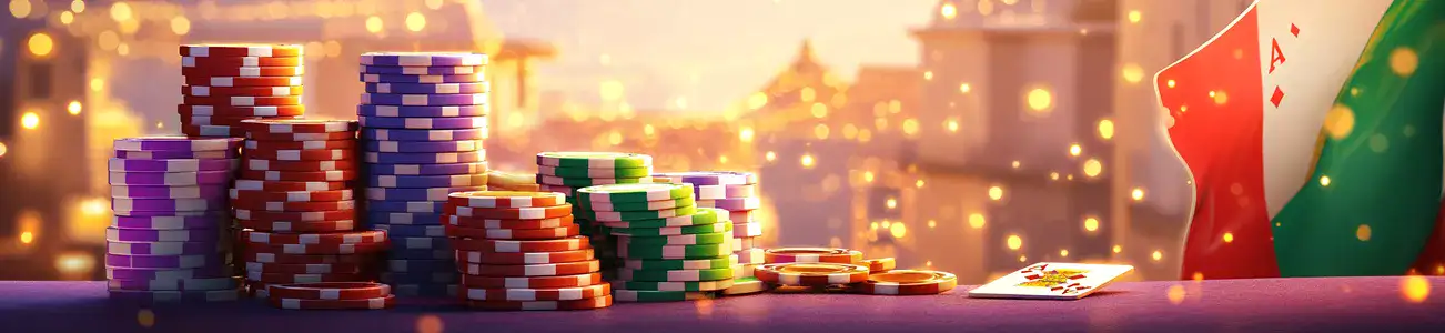 Fiches da poker sul tavolo